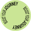 Boost our journey! This is a sticker.